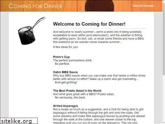 comingfordinner.com