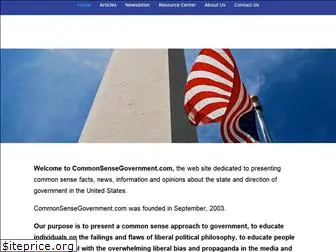 commonsensegovernment.com