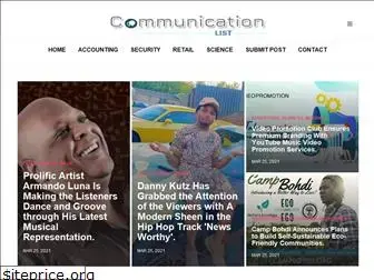 communicationlist.com