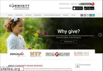 communitybloodservices.org