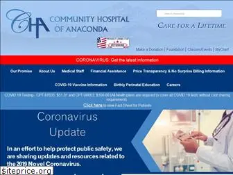 communityhospitalofanaconda.org