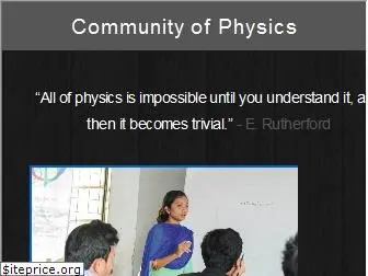 communityofphysics.org