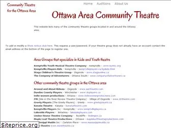 communitytheatreottawa.com