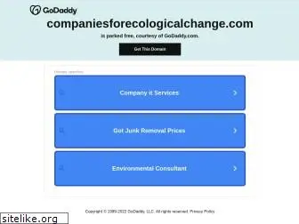 companiesforecologicalchange.com