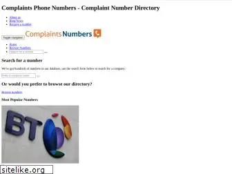 complaintsnumbers.co.uk