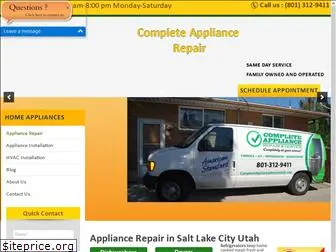 completeappliancerepairutah.com