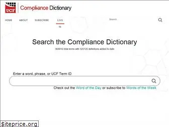 compliancedictionary.com