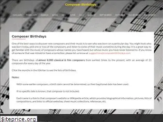 composerbirthdays.com