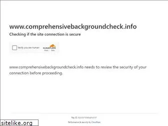 comprehensivebackgroundcheck.info
