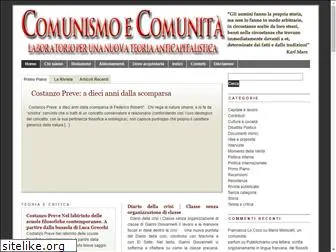 comunismoecomunita.org