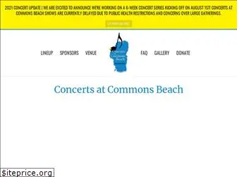 concertsatcommonsbeach.com