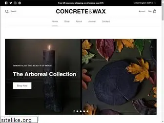concreteandwax.com