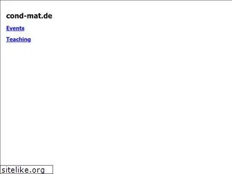 cond-mat.de