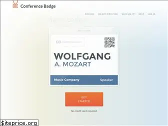 conferencebadge.com