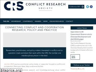 conflictresearchsociety.org
