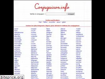 www.conjugaison.info