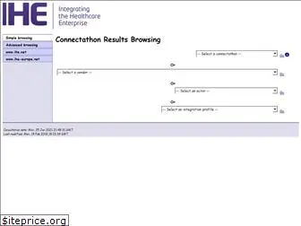connectathon-results.ihe.net