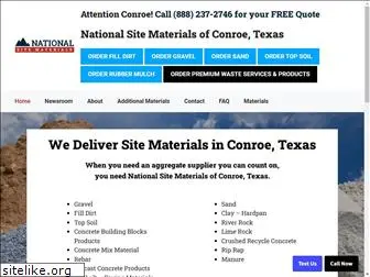 conroesitematerials.com