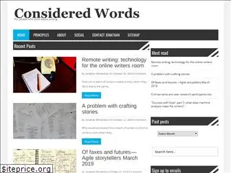 consideredwords.com