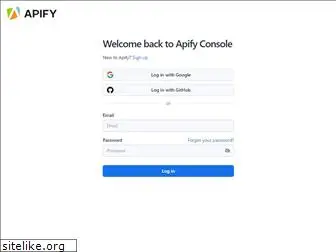 console.apify.com