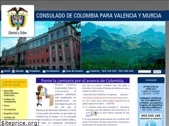 consuladocolombiavlc.com