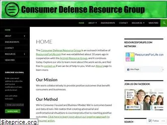 consumerdefenseresourcegroup.com