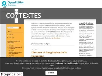 contextes.revues.org