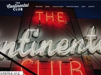 continentalclub.com