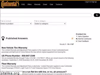 continentaltire.custhelp.com
