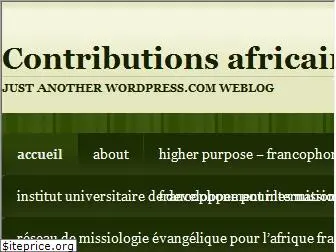 contributionsafricaines.com