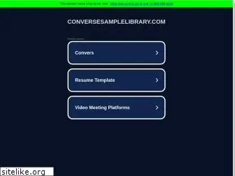 conversesamplelibrary.com