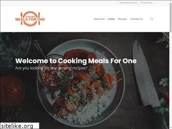 cookingmealsforone.com