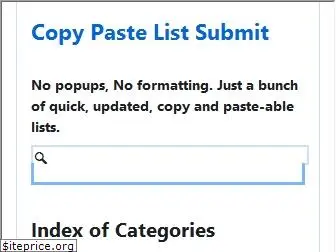 copypastelist.com
