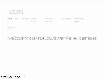 corapearlcalligraphy.com