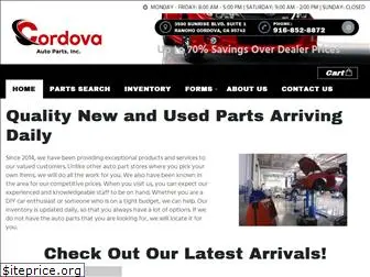 cordovaautoparts.com