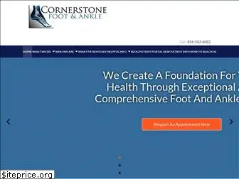 cornerstonefootandankle.com