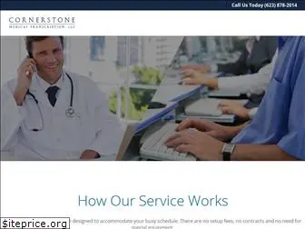 cornerstonemedicaltranscription.com