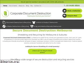 corporatedocumentdestruction.com.au