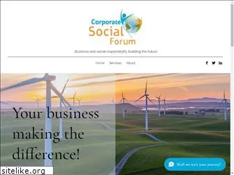 corporatesocialforum.com