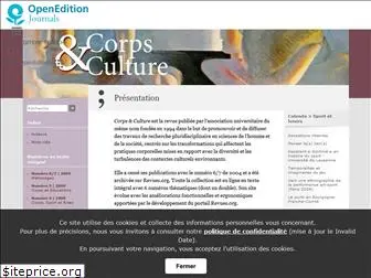 corpsetculture.revues.org