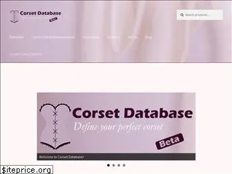 corsetdatabase.com