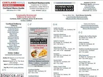 cortlandmenus.com