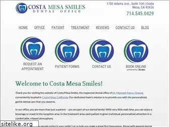 costamesasmiles.com