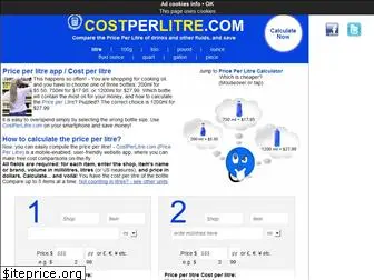 costperlitre.com