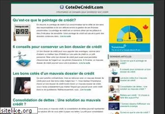 www.cotedecredit.com