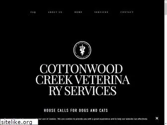 cottonwoodcreekvet.com