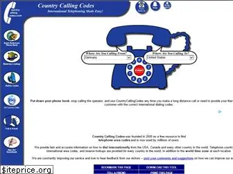 countrycallingcodes.com