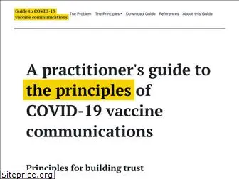 covid19vaccinescommunicationprinciples.org