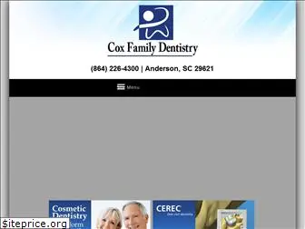 coxfamilydentistrysc.com