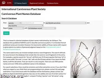 cpnames.carnivorousplants.org
